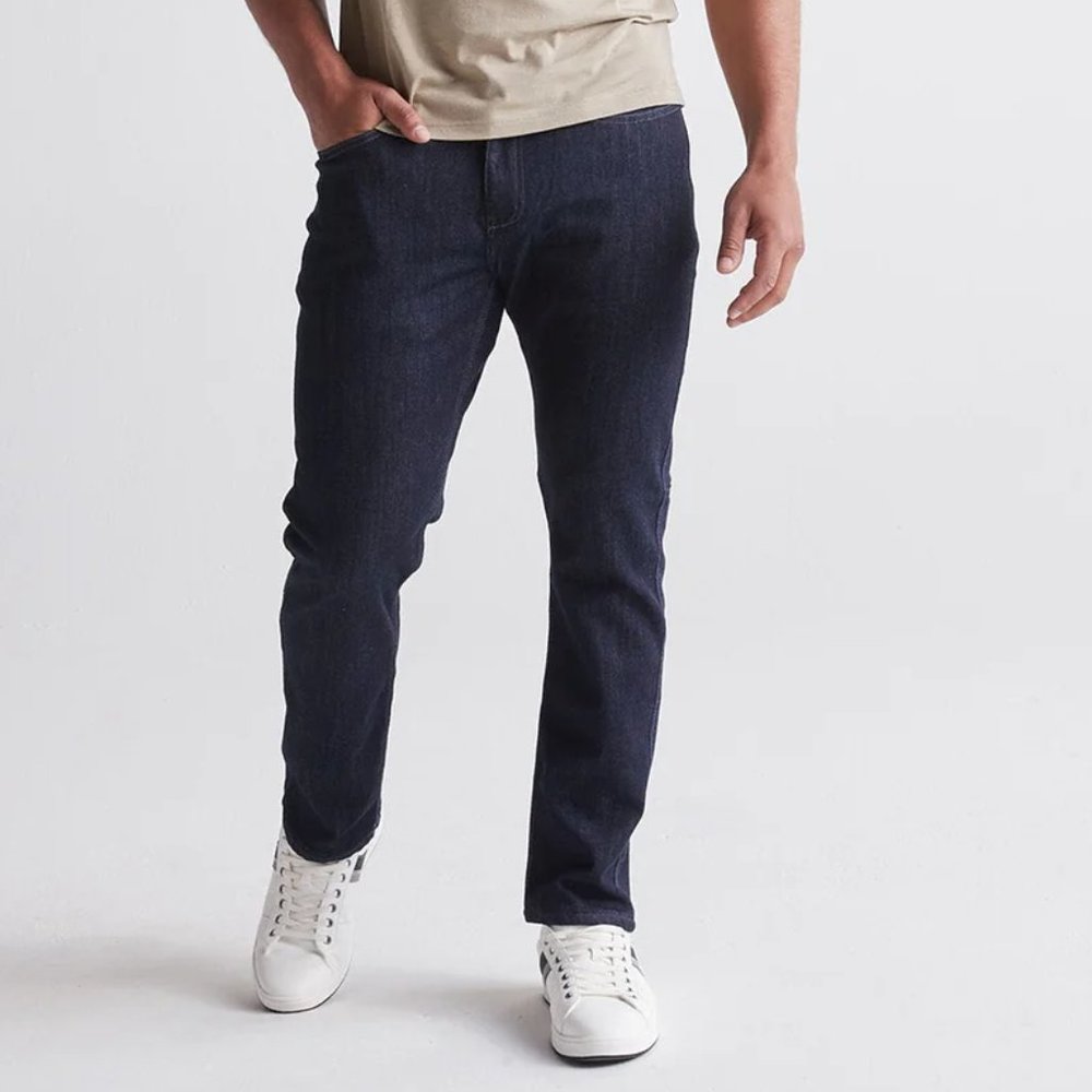DU/ER DUER Performance Denim Jeans Relaxed Taper L2X Sz 32 x 32